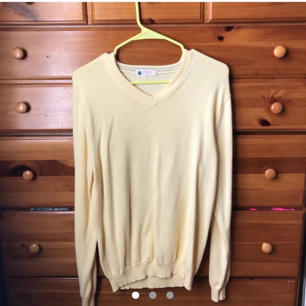 yellow j.crew sweater